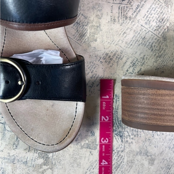 DANSKO Leather Lenny Buckle Double Strap Sandals - Picture 13 of 14